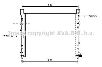 AVA QUALITY COOLING rt2470 -  Радиатор, охлаждение двигателя